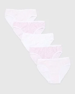 Girls Briefs - Pack Of 5 (2-14 Years)
