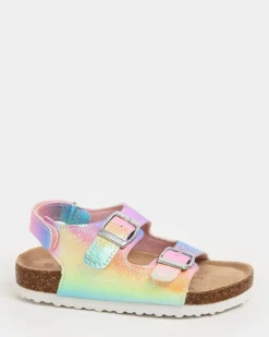 Girls Footbed Sandal (Size 4 Infant-2)