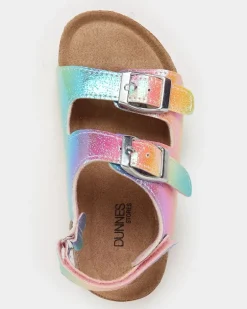 Girls Footbed Sandal (Size 4 Infant-2)