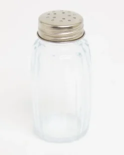 Glass Salt And Pepper Shakers - 2 Pieces