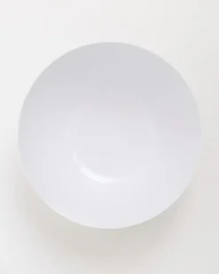Hammered White Serving Bowl