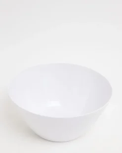 Hammered White Serving Bowl