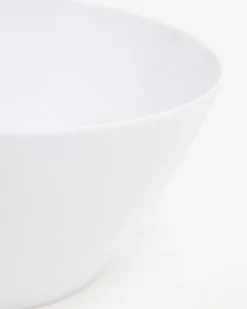 Hammered White Serving Bowl