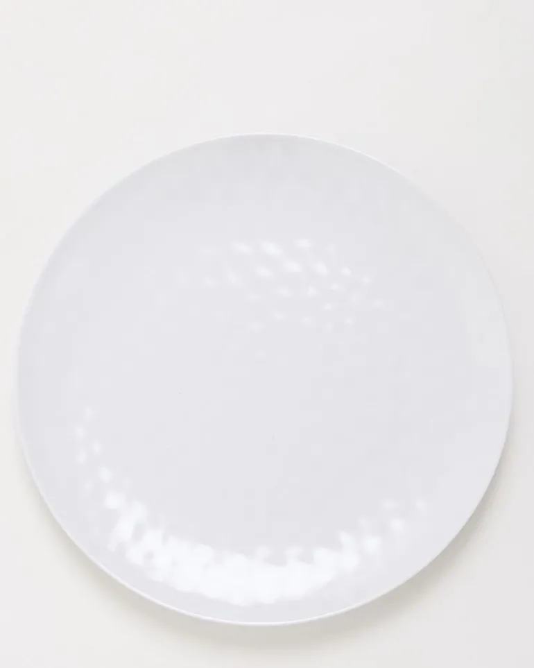 Hammered White Side Plate