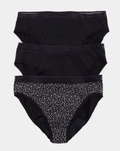 Heavy Absorbency Period High Leg Briefs - Pack Of 3