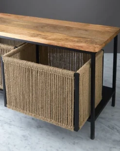 Helen James Considered Bench With Baskets