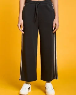 Helen Steele Black Modal Crop Soft Touch Trousers