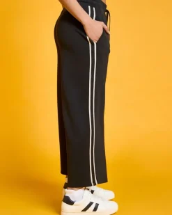 Helen Steele Black Modal Crop Soft Touch Trousers
