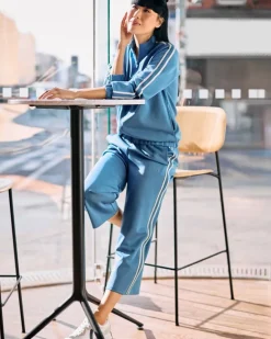 Helen Steele Blue Modal Soft Touch Side Tape Jacket