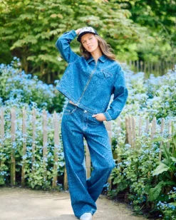 Helen Steele Printed Denim Co-Ord Denim Jacket