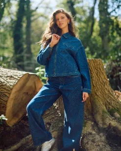 Helen Steele Printed Denim Co-Ord Denim Jacket