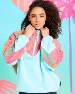 Helen Steele Printed Half Zip Fleece