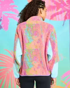 Helen Steele Printed Half Zip Fleece