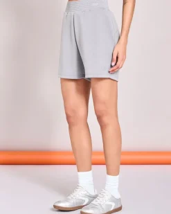 Helen Steele Soft Touch Grey Modal Gathered Waist Shorts