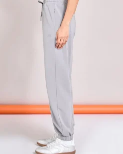 Helen Steele Soft Touch Grey Modal Gathered Hem Joggers