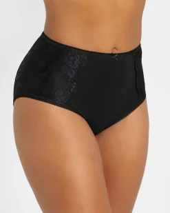 High Rise Cotton Lace Full Brief
