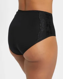 High Rise Cotton Lace Full Brief