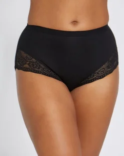 High Rise Lace Brief