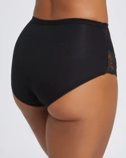 High Rise Lace Brief