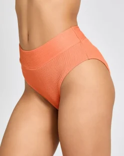 High Waist High Leg Bikini Brief