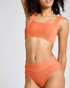 High Waist High Leg Bikini Brief