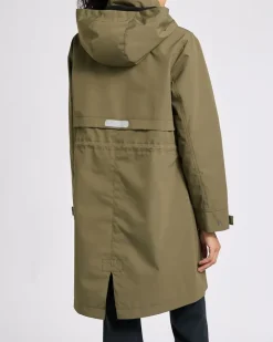 Hooded Spring Rain Parka Coat