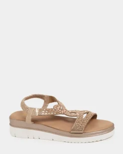 Jewelled Low Wedge