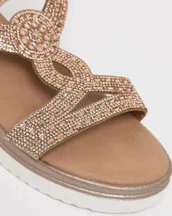 Jewelled Low Wedge