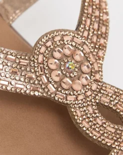 Jewelled Low Wedge