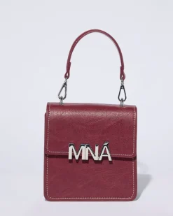 Joanne Hynes The 'Mná' Classic Bag In Oxblood Faux Leather