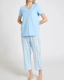 Knit Woven Pyjama Set