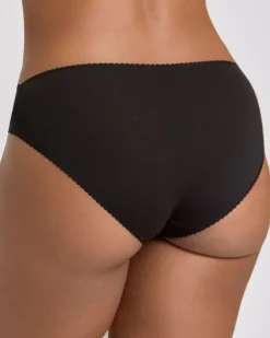 Lace Top Cotton High Leg Brief - Pack Of 5