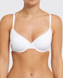 Lace Trim Underwired T-Shirt Bra - Pack Of 2