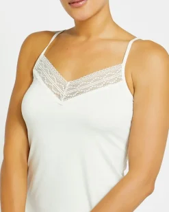 Lace Trim Vest Top