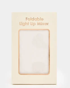 LED Light Up Folding Travel Mirror