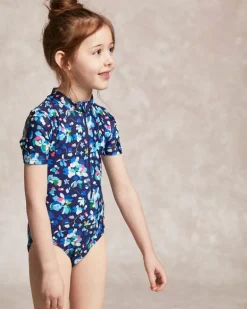 Leigh Tucker Willow Shiv Short Sleeve Swimsuit (3-14 Years)