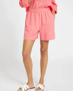 Linen Blend Shorts