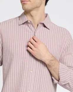 Long Sleeve Cotton Stripe Shirt