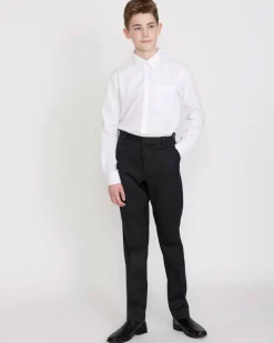 Longer Leg Stretch Regular Leg Trousers (9-17 Years)