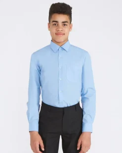 Long-Sleeved Non Iron Shirt - Pack of 3 - (4-16 Years)