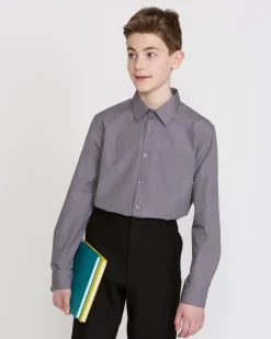 Long-Sleeved Non Iron Shirt - Pack of 3 - (4-16 Years)