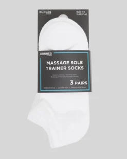 Massage Sole Trainer Socks - Pack Of 3
