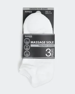 Massage Sole Trainer Socks - Pack Of 3