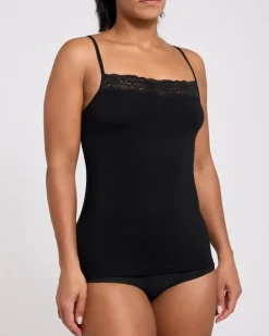 Modal Lace Trim Vest