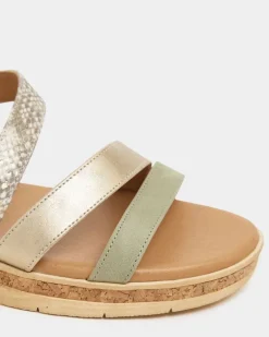 Multi Strap Wedge Sandal