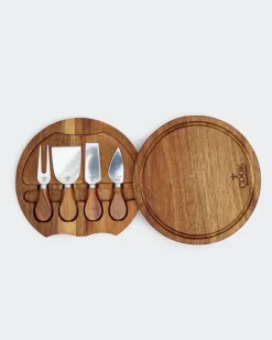 Neven Maguire Round Cheese Board Knife Set