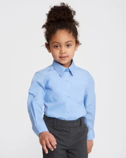 Non-Iron Long-Sleeved Blouses - Pack Of 3