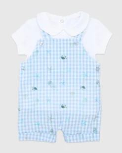 Ocean Dungaree (Newborn-12 Months)