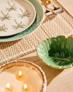 Palm Mould Ceramic Dip Bowl