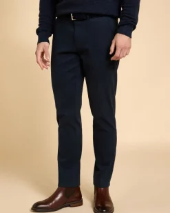 Paul Costelloe Living Men Navy Italian Fabric Trousers